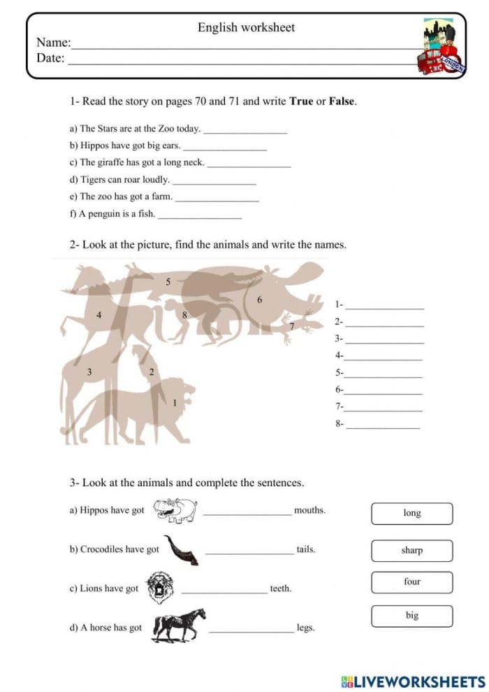 Fourth grade worksheet featuring fun animal facts to help students practice making inferences from nonfiction text