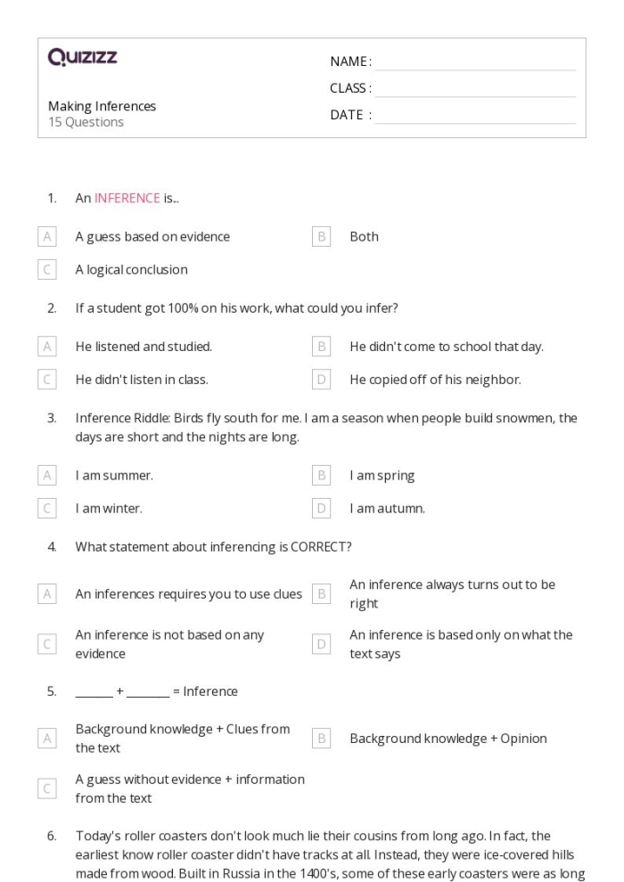 Can You Make an Inference Worksheet 13 Addition Practice Third grade worksheet for practicing reading comprehension and making inferences about story details