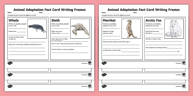 Interactive worksheet for fourth graders on making inferences about animals