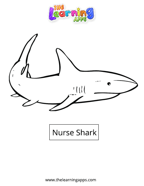 Color the Mako Shark Worksheet Number 22 Pre-K coloring page featuring an illustration of a mako shark for life science study