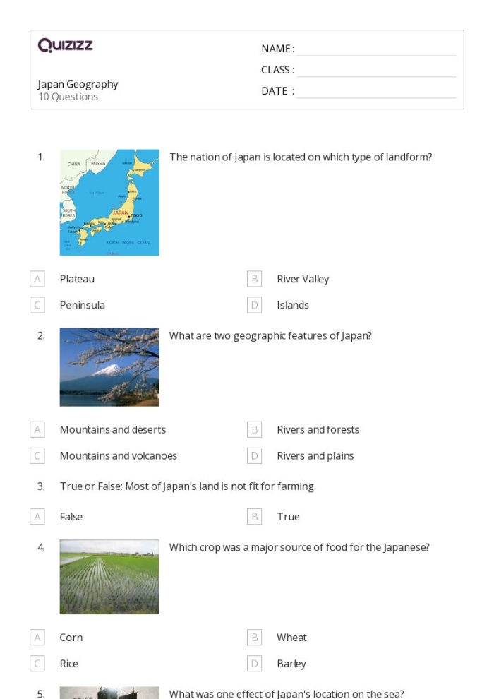 Map of Japan worksheet featuring a fill-in-the-blank activity for young geographers