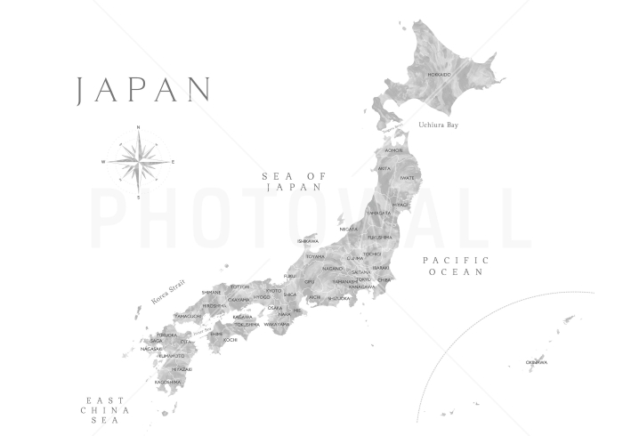 Map of Japan worksheet featuring a fill-in-the-blank map for geography students