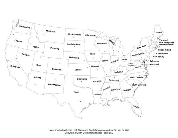 Map the States: State Abbreviations worksheet for Fifth Grade