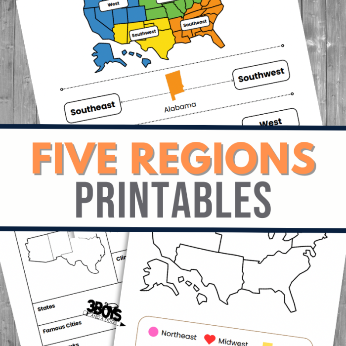 Children engaging with a mapping worksheet focused on the eight regions of the United States