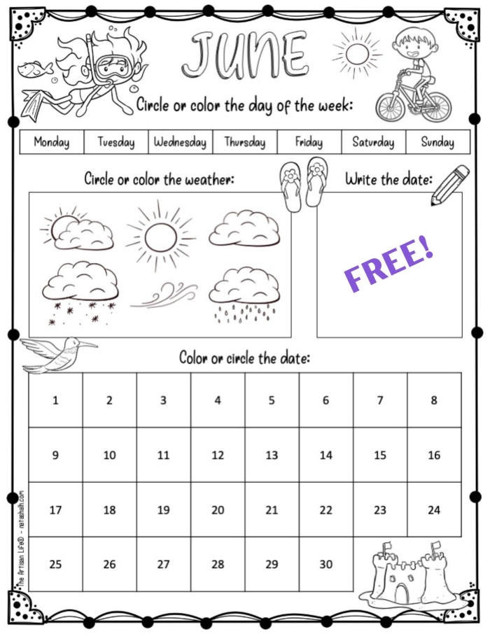 Second grade March calendar worksheet featuring addition practice and festive spring themes