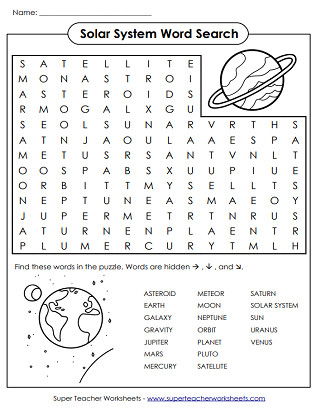 Mars worksheet for third graders exploring the characteristics of the Red Planet