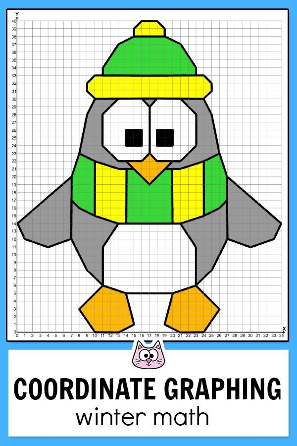A sixth grade student plotting coordinate points on a grid to reveal a hidden picture through connect-the-dots activity