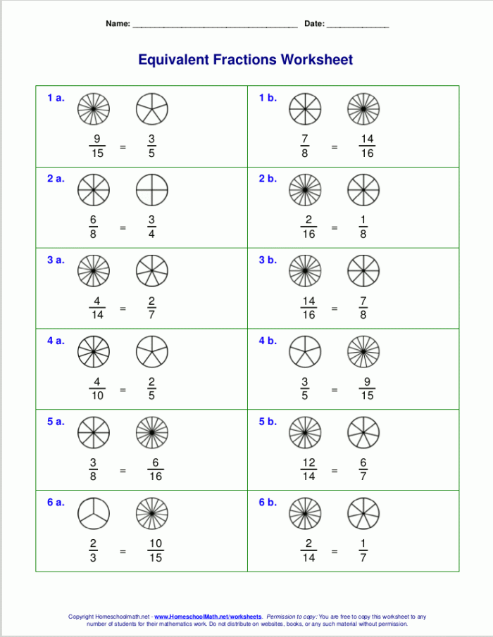A fourth grade math worksheet demonstrating how to use bar models to find equivalent fractions