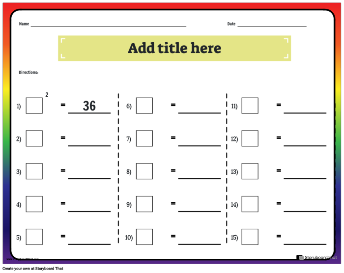 Sixth grade student working through exponent problems on an evaluation worksheet with pencil and paper