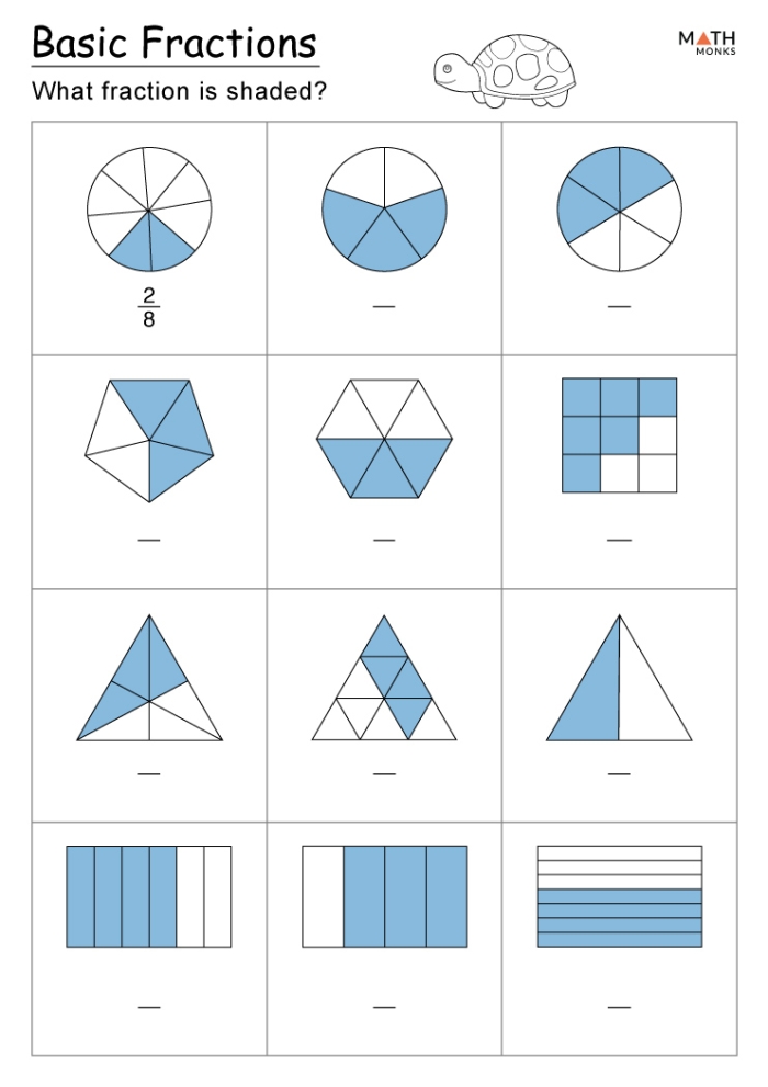 Focus on Fractions Worksheet Fifth Grade Math Assessment Fifth grade student working on a Focus on Fractions worksheet covering equivalent fractions and mixed numbers