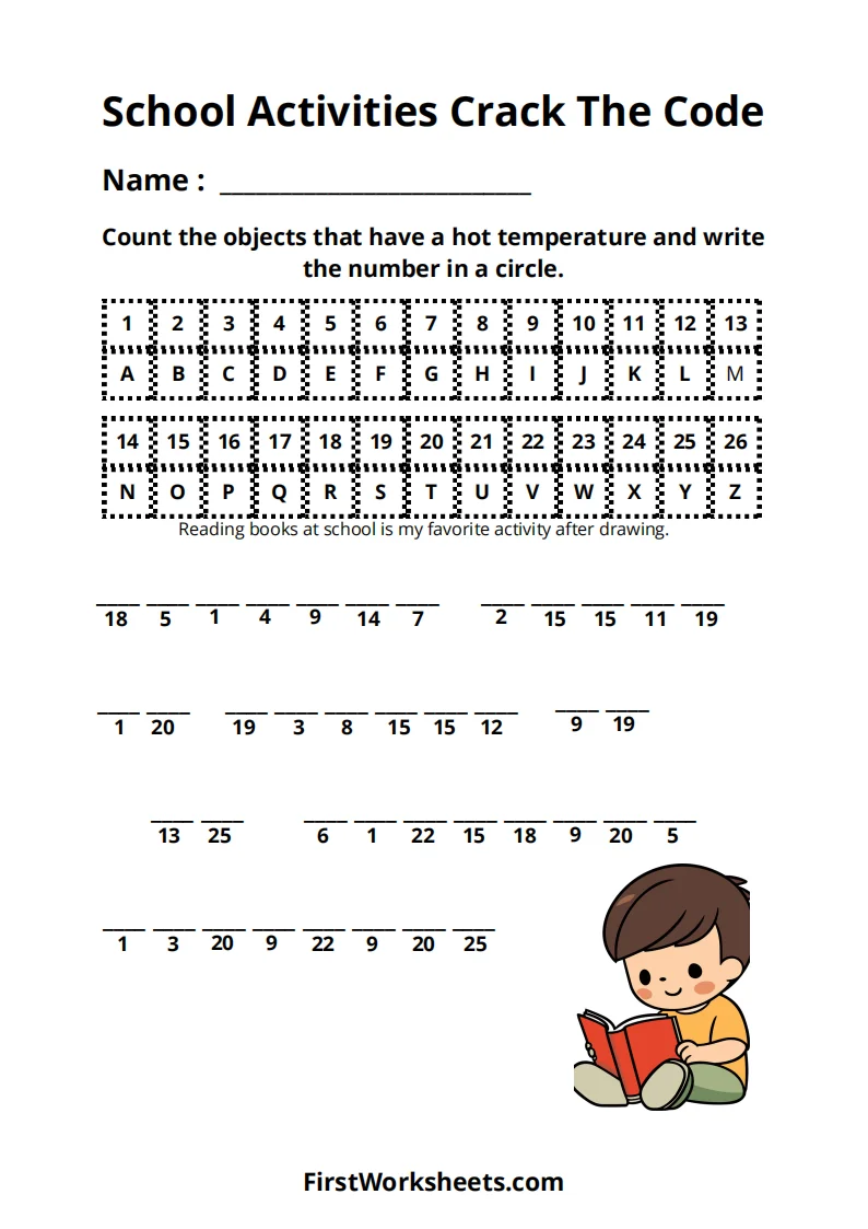 GCF Code Breaking Math Activity for Middle School Students Sixth grade students solving GCF problems to reveal a hidden code on a math worksheet