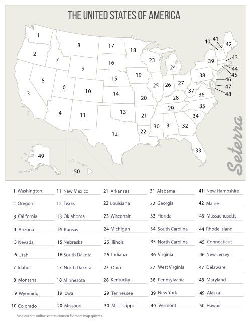 Fourth grade student working on a printable 50 states quiz worksheet for geography review