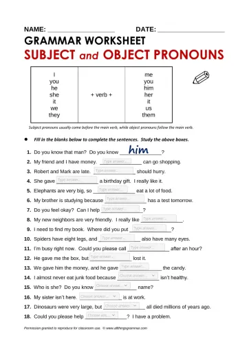 5th Grade Mixed Grammar Review worksheet with exercises on punctuation and sentence structure