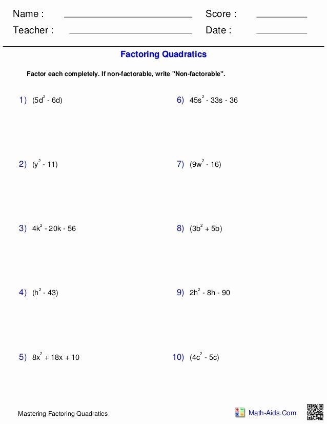 Seventh grade student solving expanding and factoring linear expressions problems on algebra worksheet 22