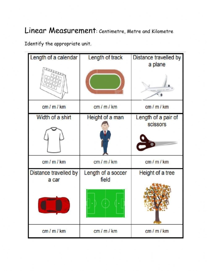 Multiplication worksheet with customizable linear measurement reference guide for elementary students Fourth grade linear measurement conversion chart showing feet to inches and yards to feet multiplication practice
