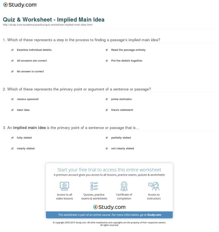 Main Idea Multiple Choice Worksheet Grade 3 Reading Practice 11 Third grade students completing a main idea multiple choice reading comprehension worksheet