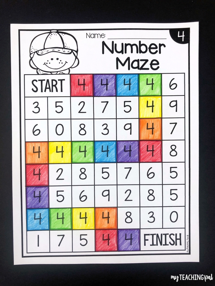 Numbers to 20 Recognition Practice Activity for Early Learners Kindergarten worksheet showing colorful number recognition activities for learning numbers 1 through 20