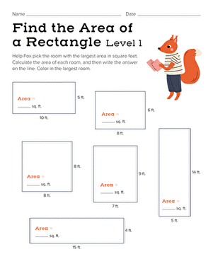 Third grade math worksheet for calculating the perimeter of various shapes in inches