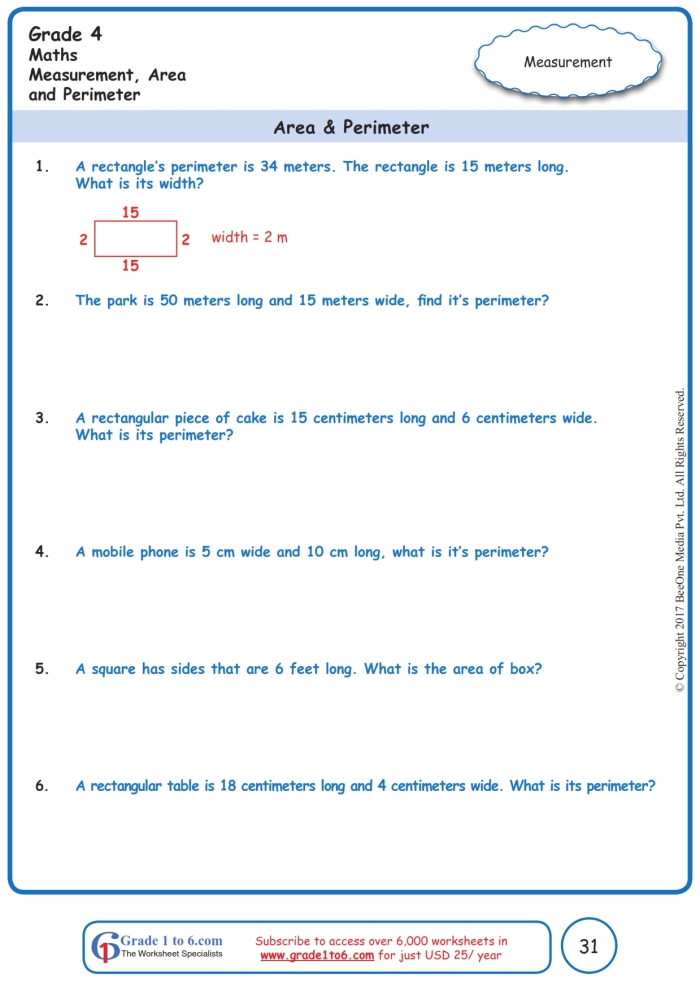 Fourth grade students solving polygon perimeter word problems using a four-step method to calculate distances around shapes
