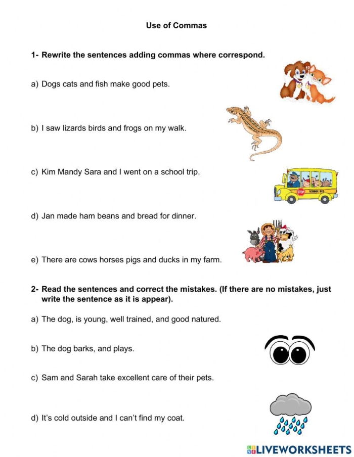 First grade Earth and space science worksheet for practicing end punctuation