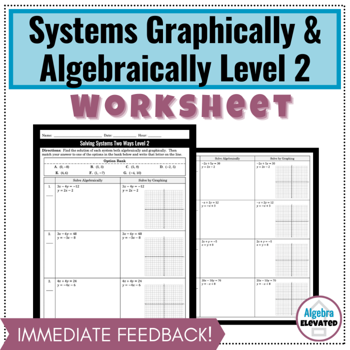 Systems of Equations Substitution Maze Worksheet Number 12 for Eighth Grade Algebra Students Eighth grade math worksheet featuring a printable maze for solving systems of equations by substitution