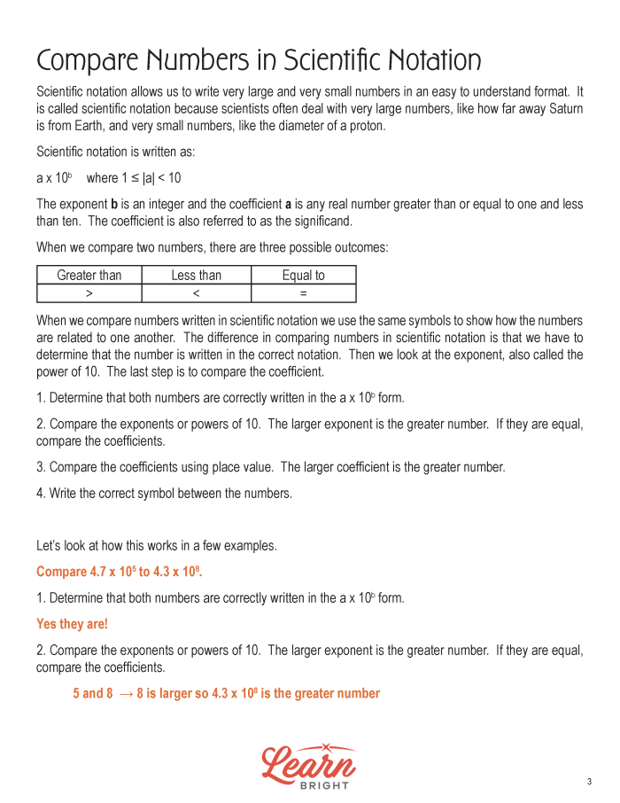 Eighth grade practice: matching add and subtract numbers in scientific notation worksheet Worksheet featuring a matching activity for adding and subtracting numbers in scientific notation