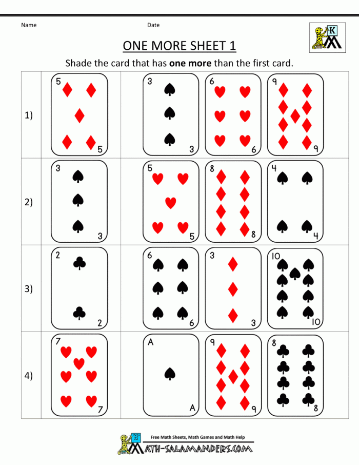 Adding one more numbers practice worksheet for preschoolers number two Pre-K student working on a matching numbers one more addition worksheet