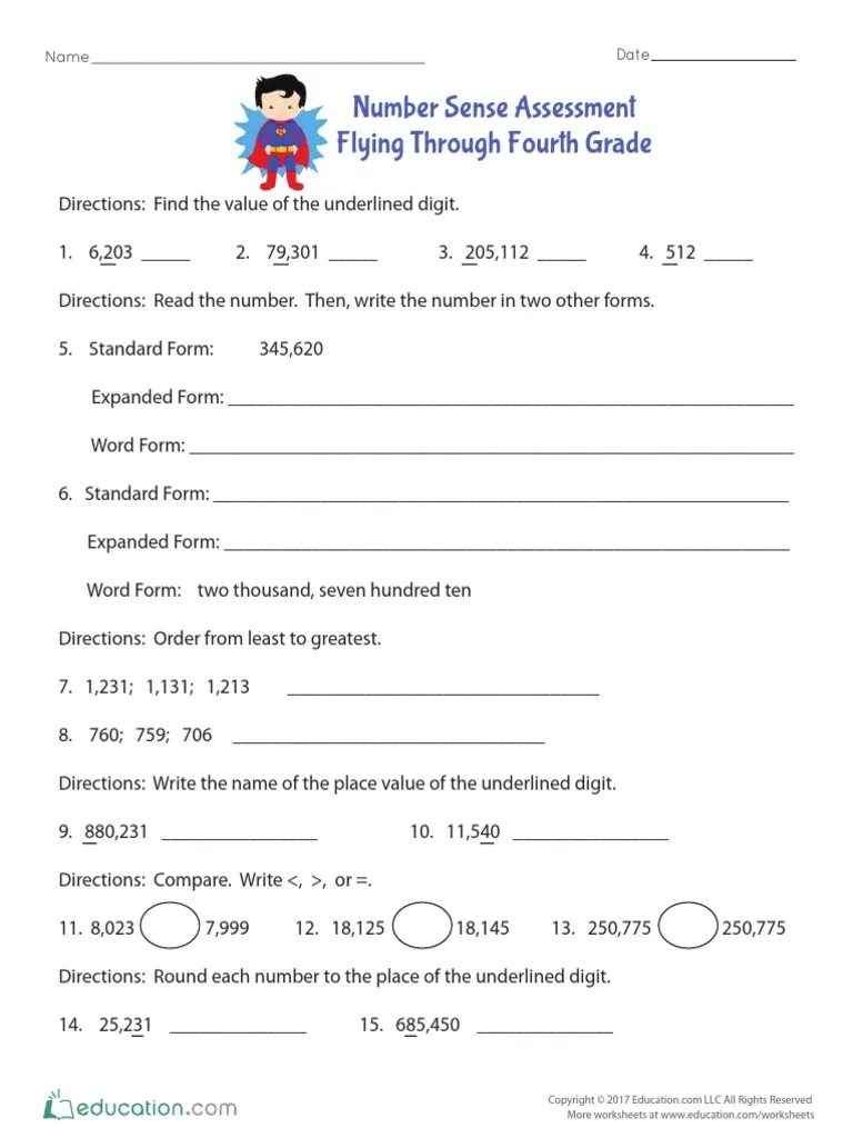A colorful worksheet titled "Flying Through Fourth Grade" featuring multiplication and division exercises for fourth graders