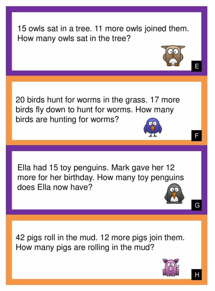 Illustration supporting math story problems for Earth and Space Science Math Story Problems worksheet for first graders with engaging visuals