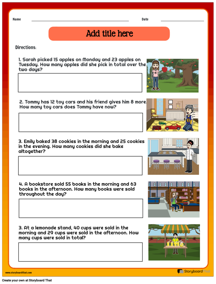 Earth and Space Science worksheet for First Grade Math Story Problems worksheet for first graders, featuring engaging illustrations to aid problem-solving. Visual representation of math concepts to enhance learning in Earth and Space Science.