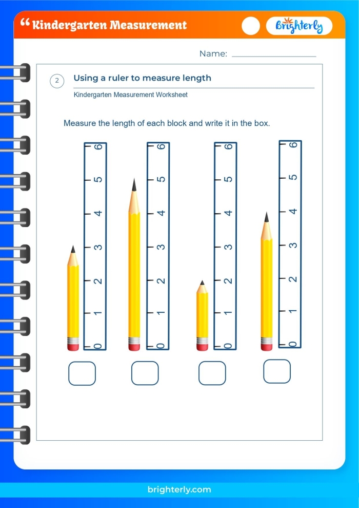 Colorful rulers and cartoon characters for measuring in the People worksheet