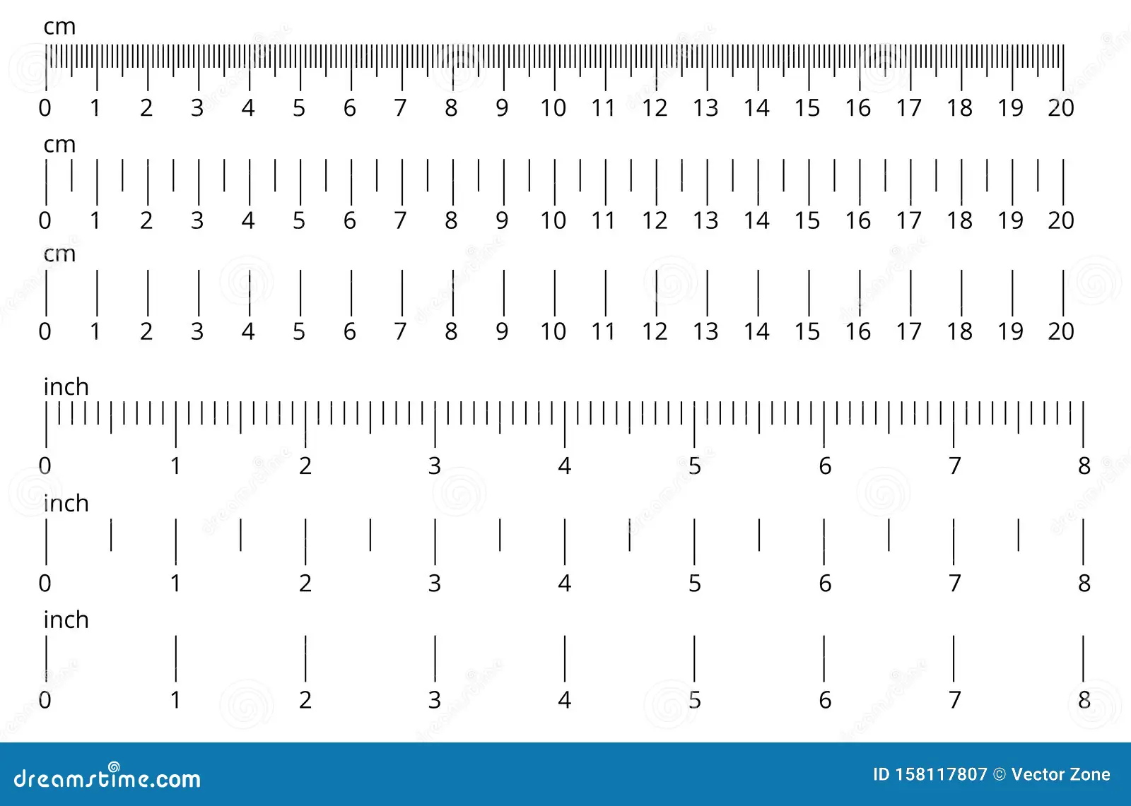 Image showing a colorful worksheet for measuring in inches and centimeters designed for second graders