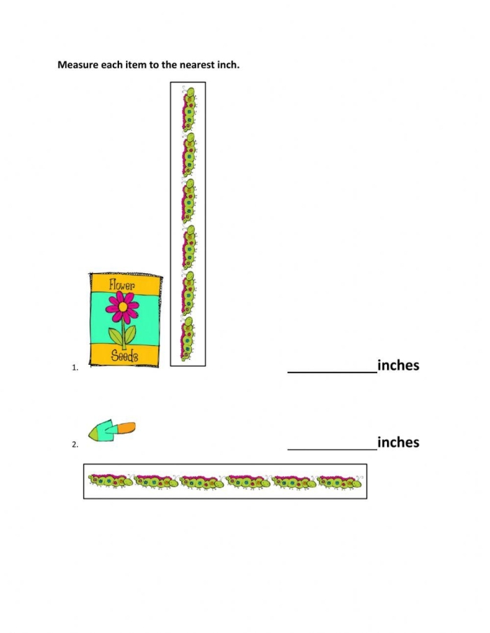 Image title showcasing a fun and educational activity about measuring worms in a hands-on geography worksheet ALT text for a worksheet featuring second graders measuring worms for a geography lesson