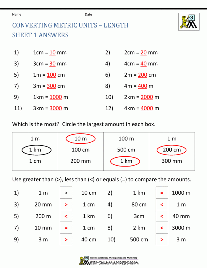 Kids engaged in converting metric measurements on a fun worksheet