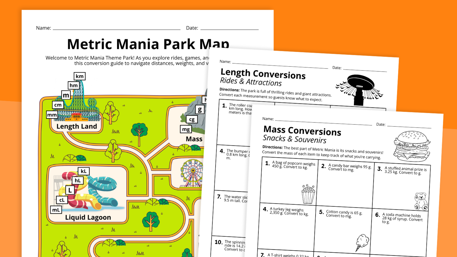 Metric Conversion Worksheet 12 Measurement Practice Table Third grade student using a metric conversion table worksheet to practice math skills