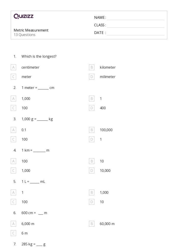 Time and Money worksheet for Fifth Grade Metric Measurements worksheet for fifth graders focusing on time and money conversions. Engaging practice sheet for mastering the metric system concepts.