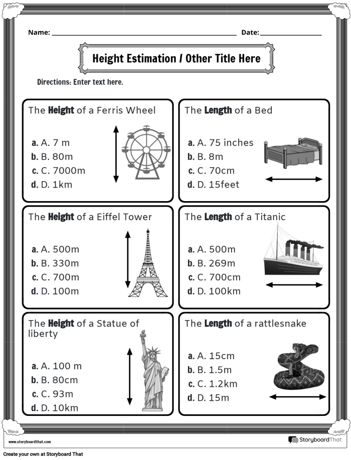 Metric measuring worksheet featuring a candy shop theme for fifth graders