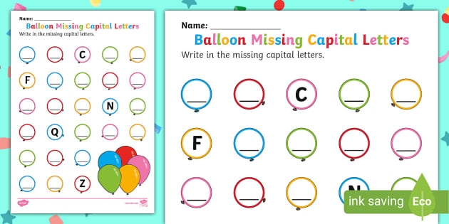 Worksheet showing celestial words with missing first letters for Pre-K reading practice