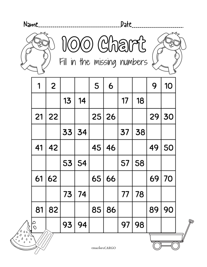 A cute caterpillar with missing numbers in sequence from 5 to 10 where children identify the gaps