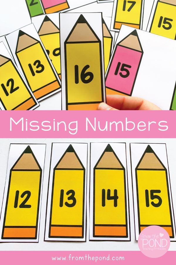 Kindergarten student practicing three-digit number sequence with the Jungle Joe missing numbers worksheet