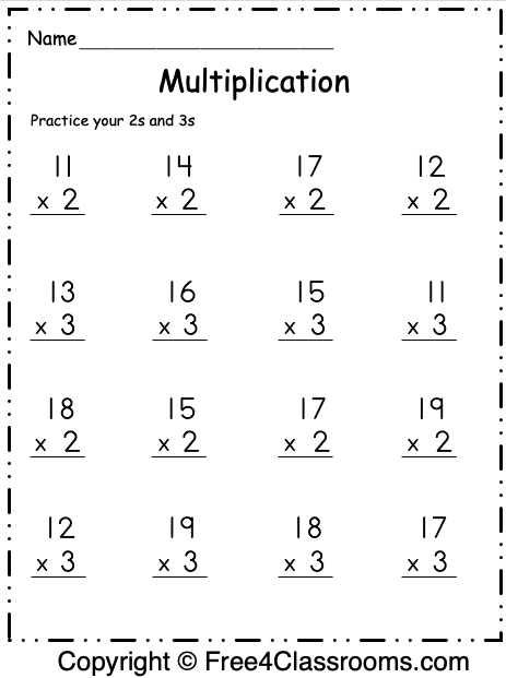 Fourth grade winter themed worksheet featuring two-digit multiplication practice with cozy mitten illustrations