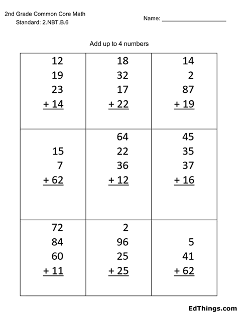 Fourth Grade Multiplication and Addition Practice Worksheet Image 13 Worksheet featuring 24 math problems focused on multiplication and addition skills for fourth graders