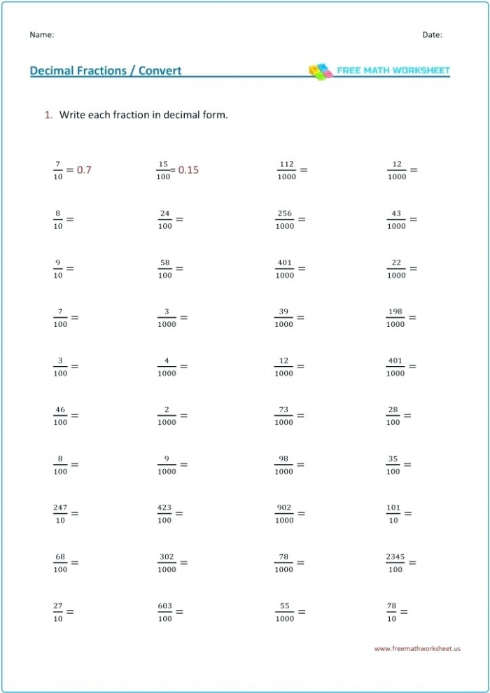 Worksheet for converting improper fractions to mixed numbers with a fun alien theme