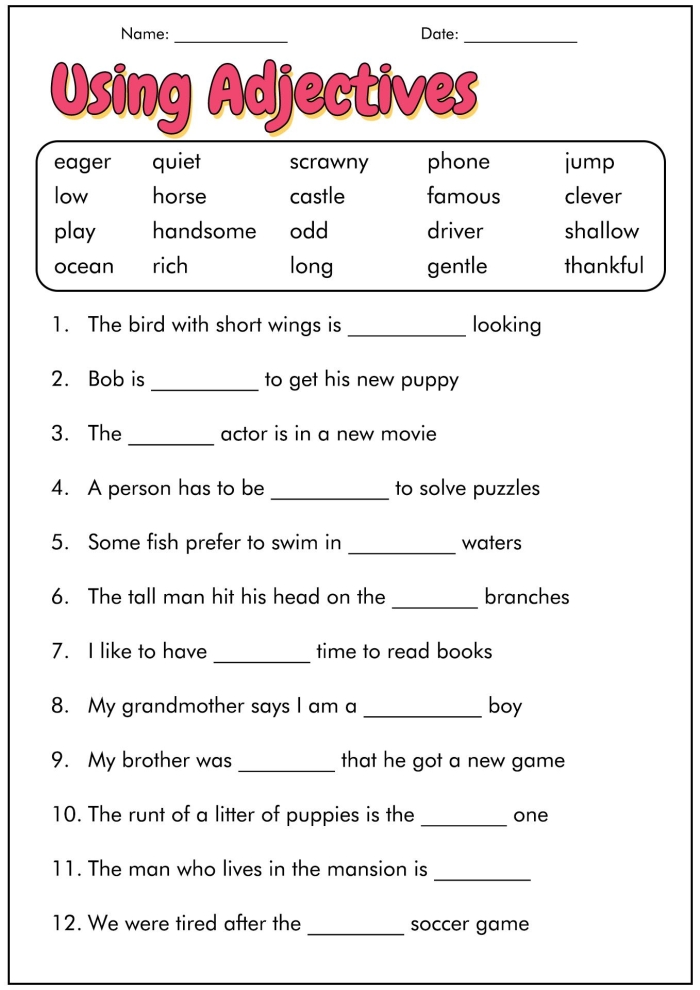 Geography worksheet for Fourth Grade Worksheet featuring a Mixed Review Language Arts Assessment for Grade 4 students applying their skills. Image illustrating the concept of language arts challenges in a geography context for fourth-grade learners.