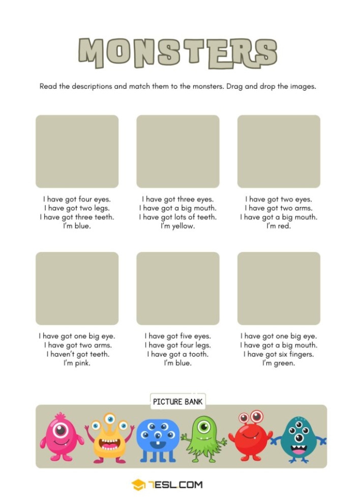 Engaging math challenges for kids to develop their subtraction skills with fun creatures Colorful worksheet featuring monster-themed subtraction word problems for second graders