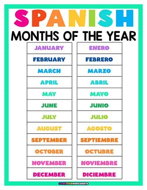 Months of the Year worksheet for first graders to learn and identify calendar months