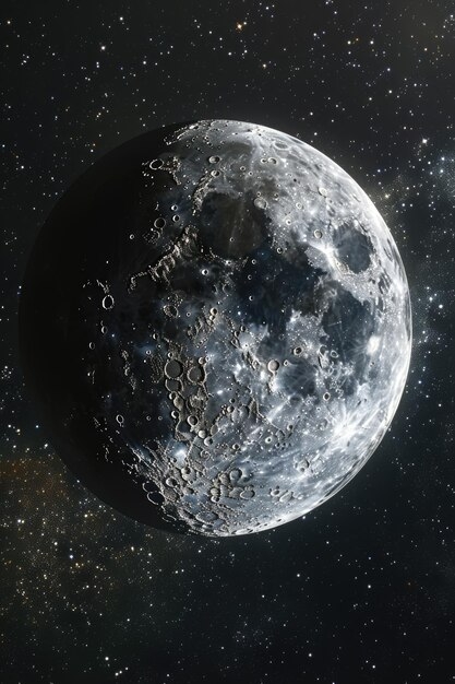 Three moon phases shown as circles displaying new moon dark circle, quarter moon half-lit circle, and full moon completely illuminated circle for third grade astronomy lesson