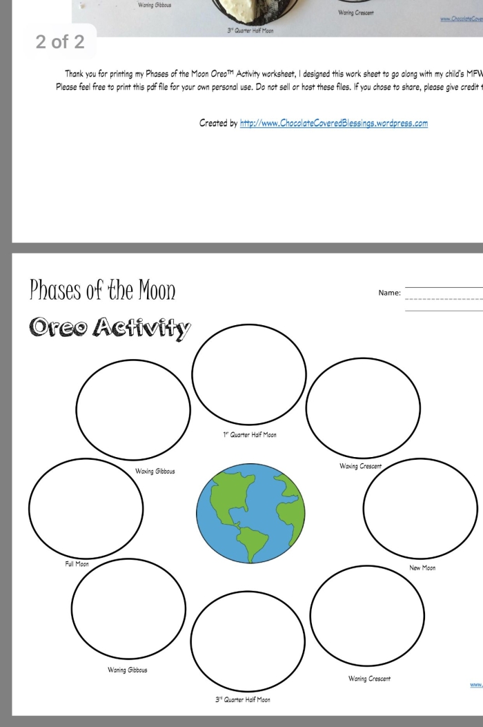 Moon Phases Drawing Activity for Elementary Students Learning About Lunar Cycles Third grade students drawing and labeling the eight phases of the moon for an earth sciences fractions worksheet