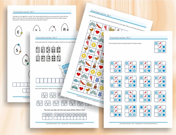 Worksheet featuring the More Concentratium! memory game with added periodic table elements