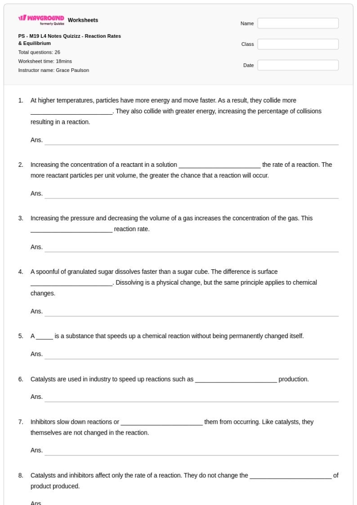 A student worksheet titled More Concentratium showing five new periodic table elements for a memory game